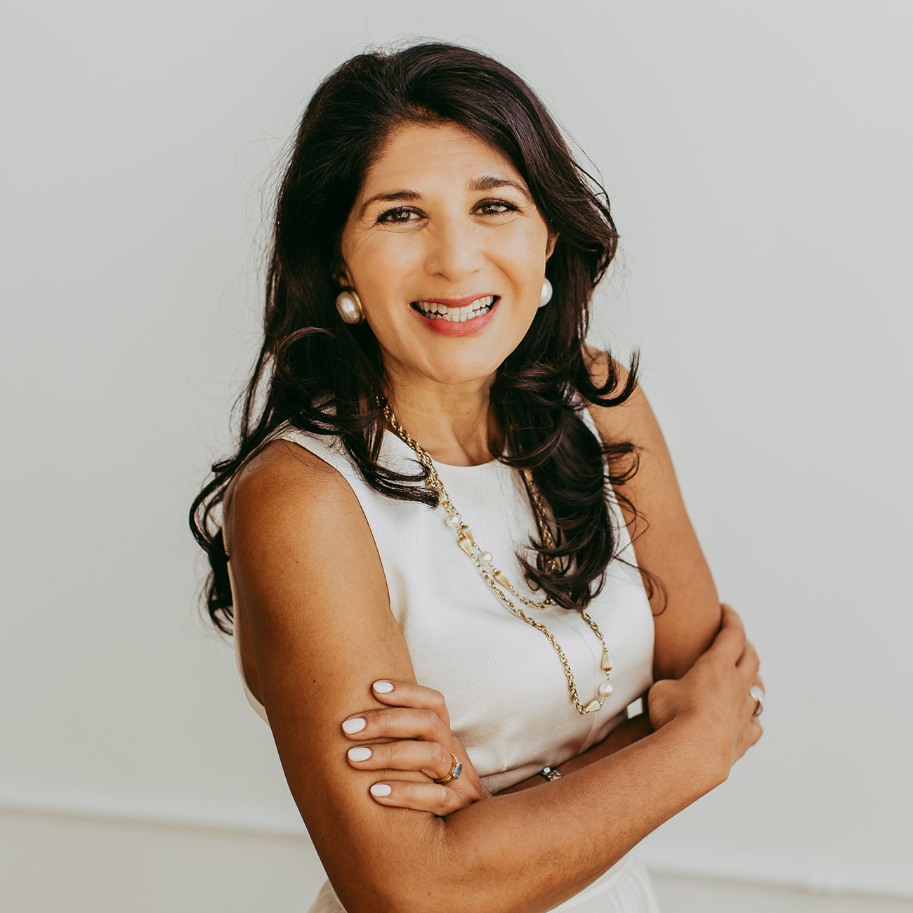 woman smiling
